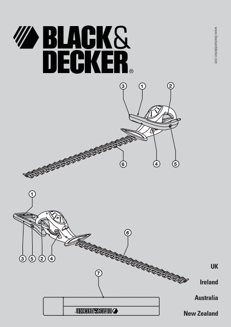 Image of Black & Decker GT535 hedge trimmer website