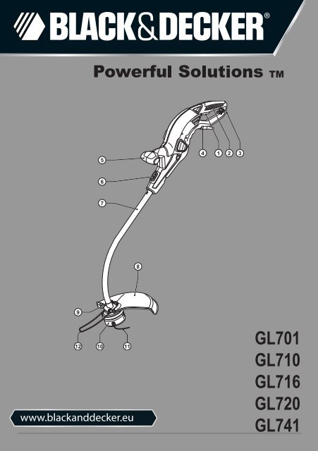 BlackandDecker Tagliabordi A Filo- Gl720 - Type 3 - Instruction Manual (Europeo)