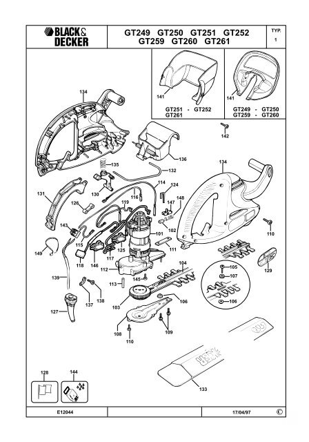 BlackandDecker Hedgetrimmer- Gt261s - Type 4 - Instruction Manual (Europeo Orientale)