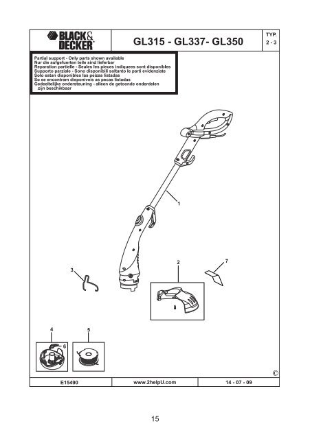 BlackandDecker Tagliabordi A Filo- Gl301 - Type 2 - Instruction Manual (Ungheria)