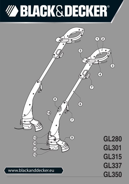 BlackandDecker Tagliabordi A Filo- Gl301 - Type 2 - Instruction Manual (Europeo)