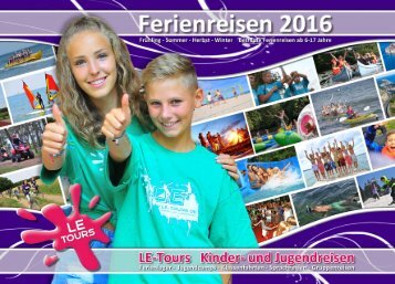 LE-Tours Reisekatalog Ferien2016