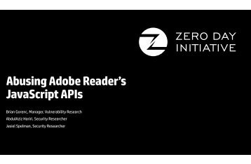 Abusing Adobe Reader’s JavaScript APIs