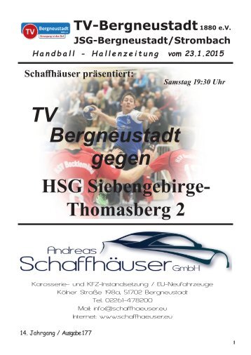 TVB Hallenzeitung Ausgabe177