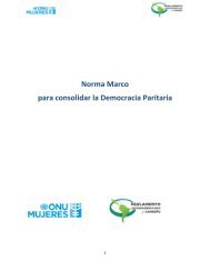 Norma Marco para consolidar la Democracia Paritaria