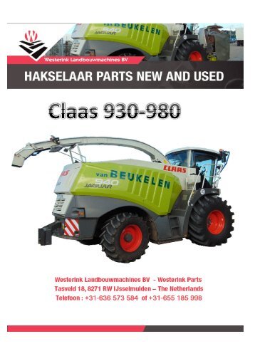 Claas 930-980 folder 2016