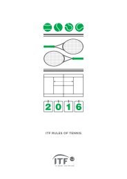 2016 ITF Rules of Lawn Tennis