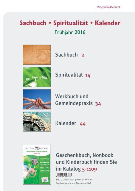 Vorschau Sachbuch, Fachbuch, Kalender Frühjahr 2016