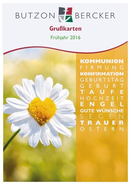 Kartenkatalog Frühjahr 2016