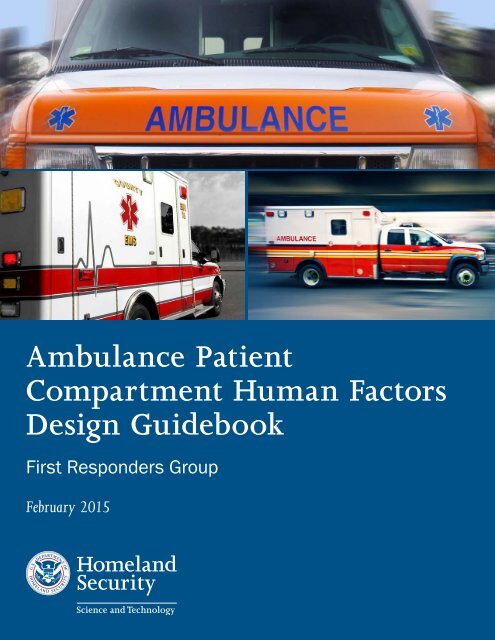 Ambulance Patient Partment Human Factors Design Guidebook