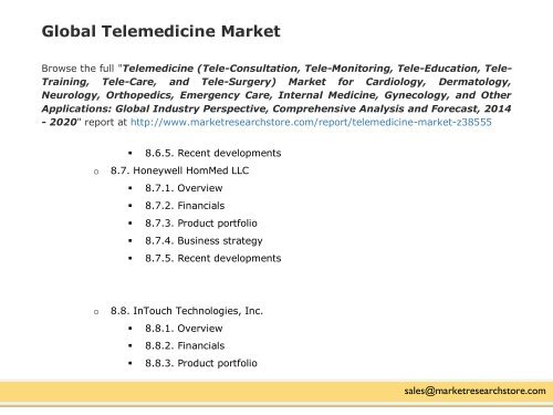 Telemedicine