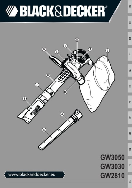 BlackandDecker Soffiante Depress- Gw3050 - Type 1 - Instruction Manual (Europeo)