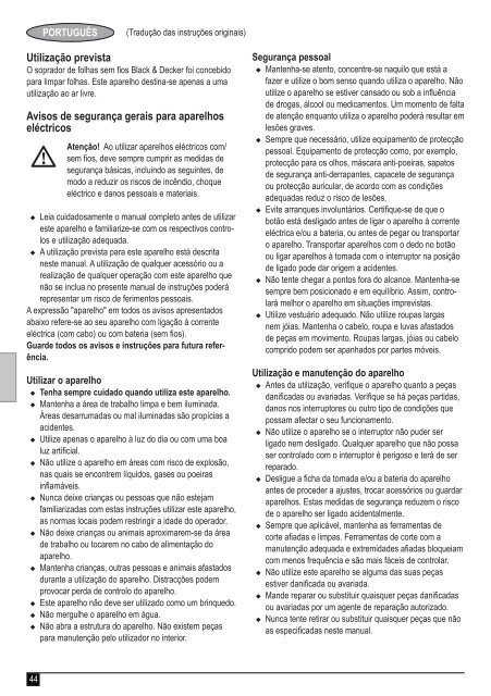 BlackandDecker Soffiante Depress- Gwc1800 - Type H1 - Instruction Manual (Europeo)
