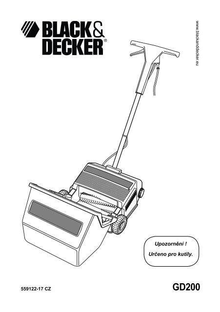 BlackandDecker Rastrello- Gd200 - Type 8 - Instruction Manual (Czech)