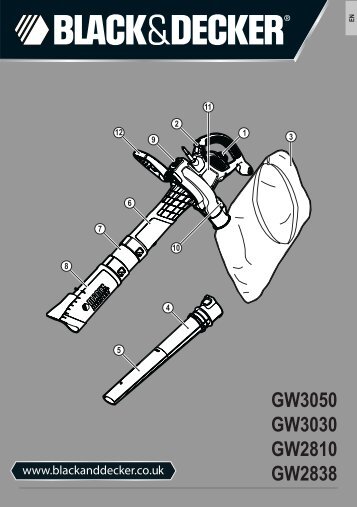 BlackandDecker Soffiante Depress- Gw2838 - Type 1 - Instruction Manual (Inglese)