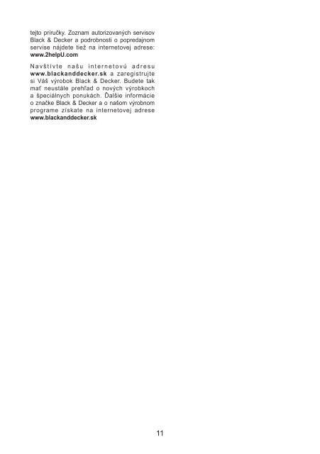 BlackandDecker Soffiante Depress- Gw2600 - Type 6 - Instruction Manual (Slovacco)