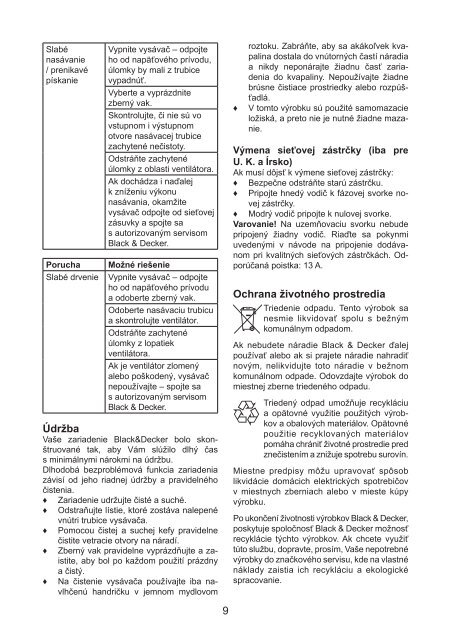 BlackandDecker Soffiante Depress- Gw2600 - Type 6 - Instruction Manual (Slovacco)