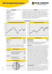 HUK-Vermögensfonds Balance - HUK-Coburg