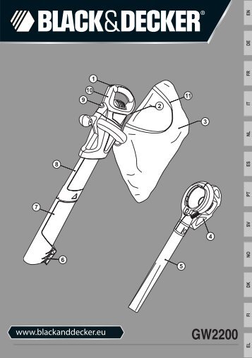 BlackandDecker Soffiante Depress- Gw2200 - Type 1 - Instruction Manual (Europeo)