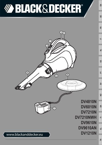 BlackandDecker Aspiratori Ricaricabili Portatili- Dv1210n - Type H1 - Instruction Manual (Europeo)