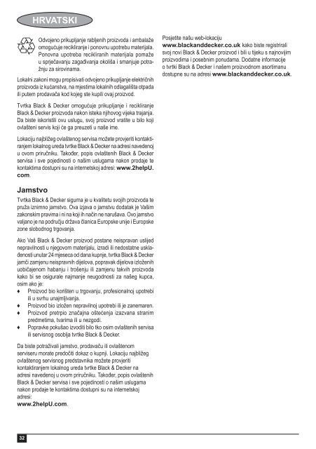 BlackandDecker Lavapavimenti A Vapore- Fsm1620 - Type 1 - Instruction Manual (Balcani)