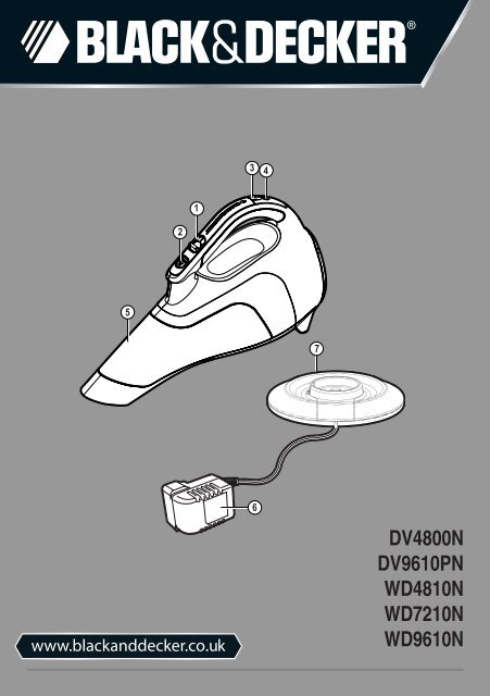 BlackandDecker Aspipolv Bagno/asciu- Wd9610 - Type H1 - Instruction Manual (Inglese)