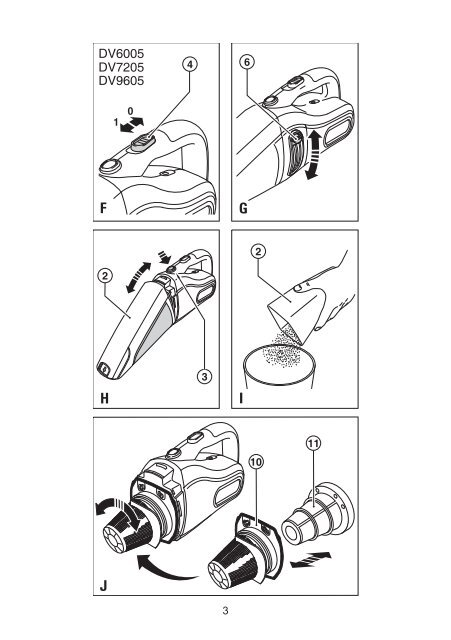 BlackandDecker Aspiratori Ricaricabili Portatili- Dv1205 - Type H2 - Instruction Manual (Ungheria)