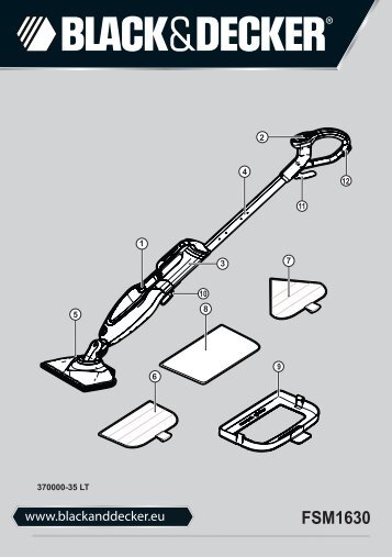 BlackandDecker Lavapavimenti A Vapore- Fsm1630 - Type 1 - Instruction Manual (Lituania)