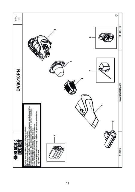 BlackandDecker Aspipolv Bagno/asciu- Wd7210n - Type H1 - Instruction Manual (Slovacco)