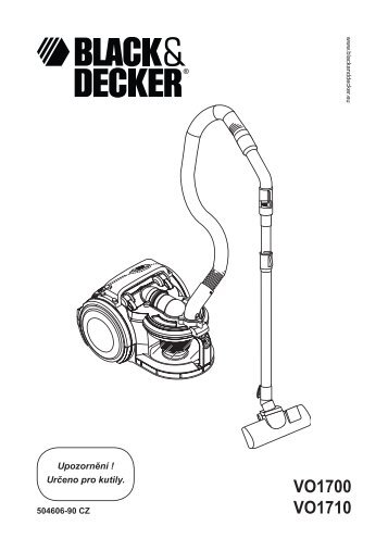 BlackandDecker Aspirapolvere- Vo1710 - Type 2 - Instruction Manual (Czech)