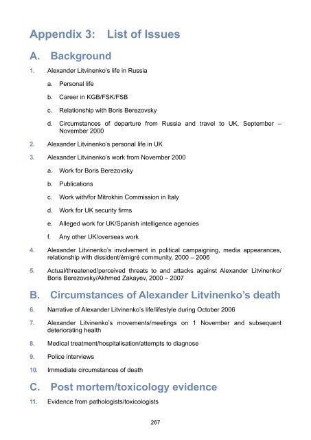 The Litvinenko Inquiry