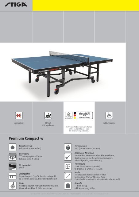 Sponeta - Tischtennis Katalog Fachhandel 2016 (deutsch)