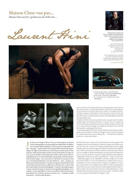 Lingerie-von Ow Freiburg Gazette No. 8. Maison Close 