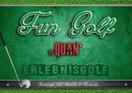 QUAN° Fun Golf - Broschüre - Hotels & Resorts - Januar 2016