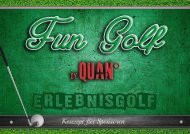 Fun Golf by QUAN° - Broschüre für Sponsoren - Januar 2016
