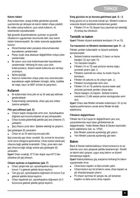 BlackandDecker Aspiratori Ricaricabili Portatili- Pv1805 - Type H2 - Instruction Manual (Europeo)