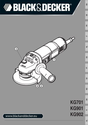 BlackandDecker Smerigliatrice Angol- Kg902 - Type 1 - Instruction Manual (Europeo)