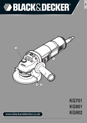 BlackandDecker Smerigliatrice Angol- Kg902 - Type 1 - Instruction Manual (Inglese)