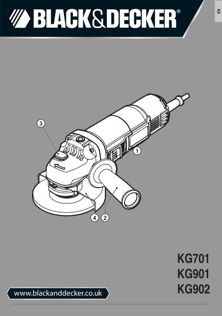 BlackandDecker Smerigliatrice Angol- Kg902 - Type 1 - Instruction Manual (Inglese)