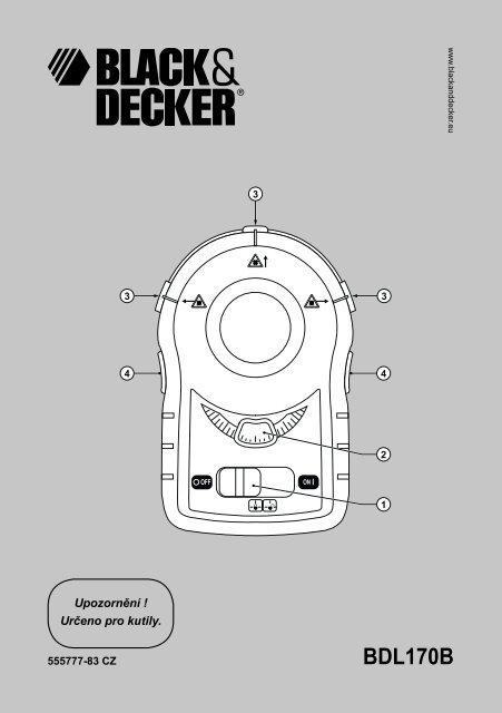 BlackandDecker Laser- Bdl170b - Type 1 - Instruction Manual (Czech)