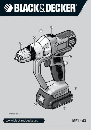 BlackandDecker Multitool- Mfl143 - Type H1 - Instruction Manual (Lituania)