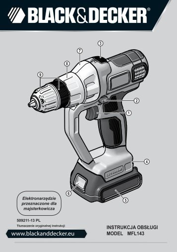 BlackandDecker Multitool- Mfl143 - Type H1 - Instruction Manual (Polonia)