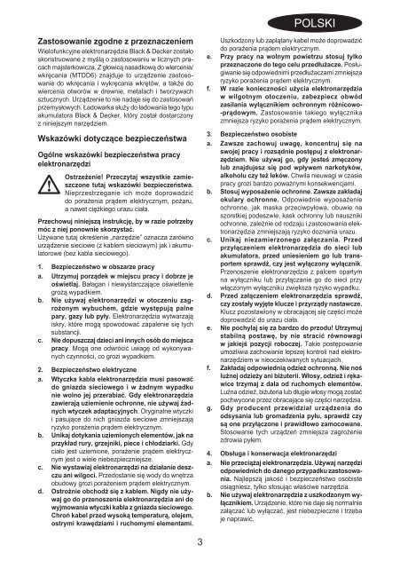 BlackandDecker Multitool- Mt143 - Type H1 - Instruction Manual (Polonia)