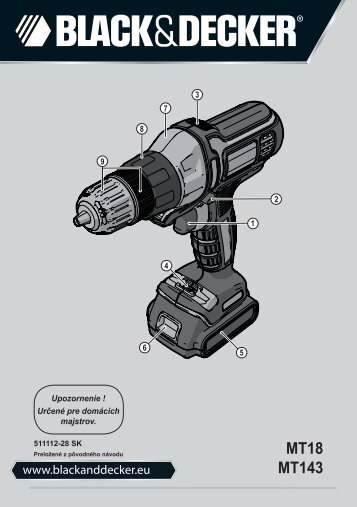 BlackandDecker Multitool- Mt143 - Type H1 - Instruction Manual (Slovacco)