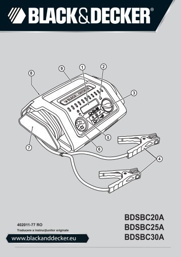 BlackandDecker Carica Batteria- Bdsbc30a - Type 1 - Instruction Manual (Romania)