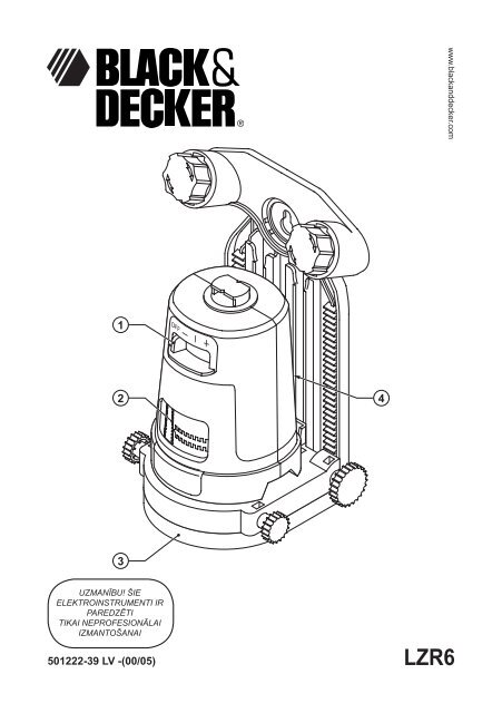 BlackandDecker Laser- Lzr6 - Type 1 - Instruction Manual (Lettonia)