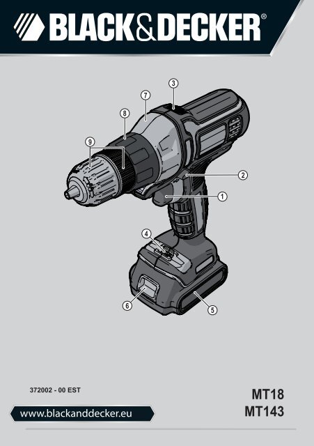 BlackandDecker Multitool- Mt143 - Type H1 - Instruction Manual (Estonia)