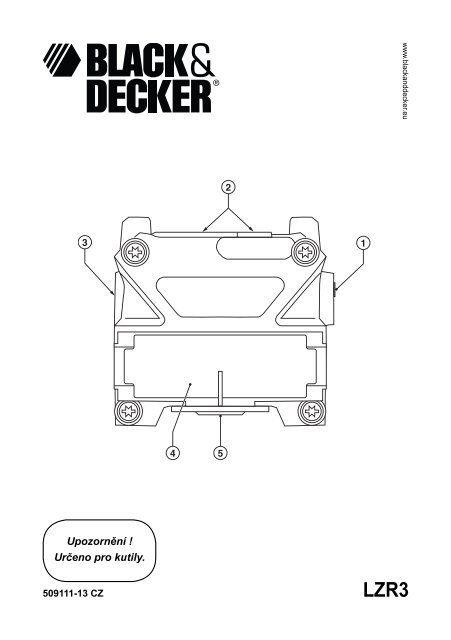 BlackandDecker Laser- Lzr310 - Type 1 - Instruction Manual (Czech)