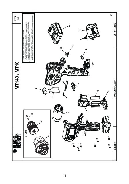 BlackandDecker Multitool- Mt143 - Type H1 - Instruction Manual (Czech)