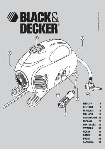 BlackandDecker Inflatore- Asi200 - Type 1 - Instruction Manual (Europeo)